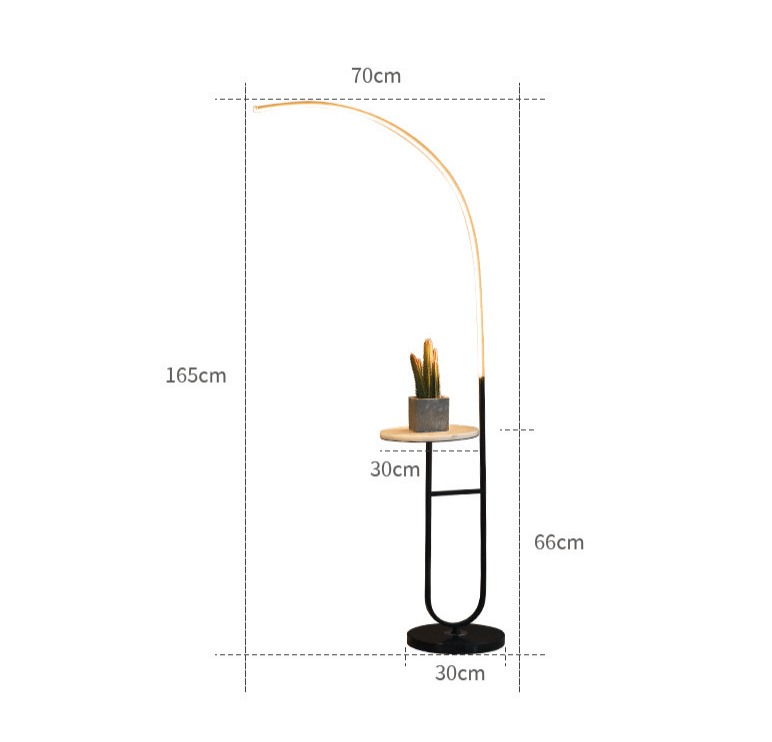 Crescenté Arc Floor Lamp