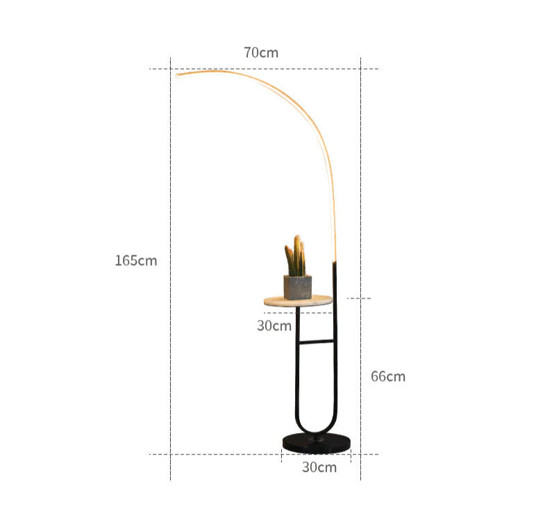 Crescenté Arc Floor Lamp